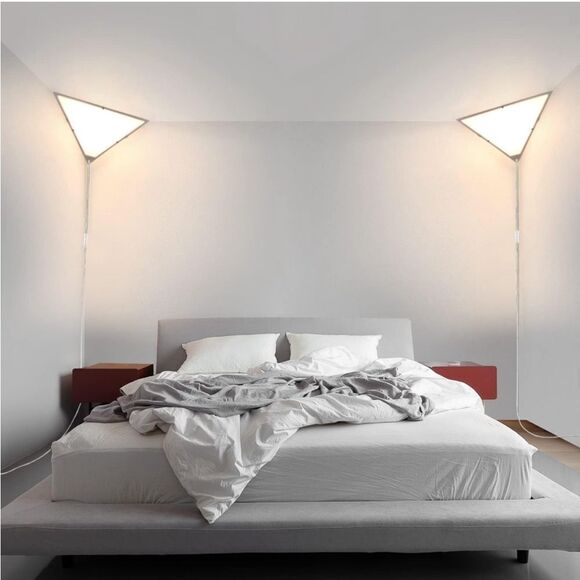 Set of two space saver triangle corner lights.  New in box - Picture 3 of 13